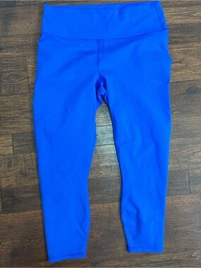 Fabletics Powerhold Royal Blue Leggings XL